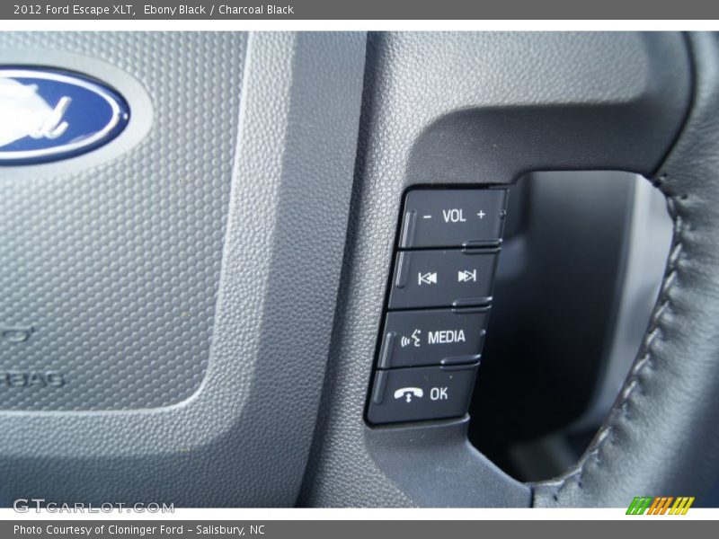 Ebony Black / Charcoal Black 2012 Ford Escape XLT