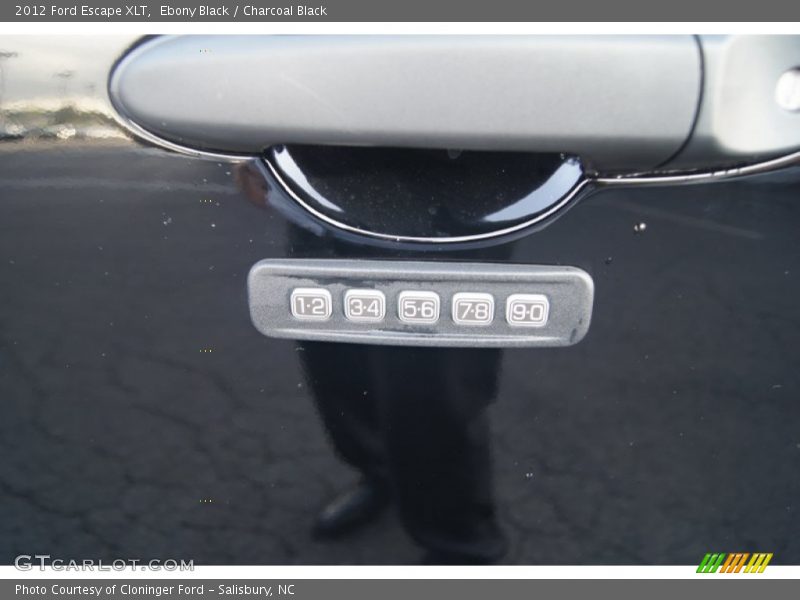 Ebony Black / Charcoal Black 2012 Ford Escape XLT