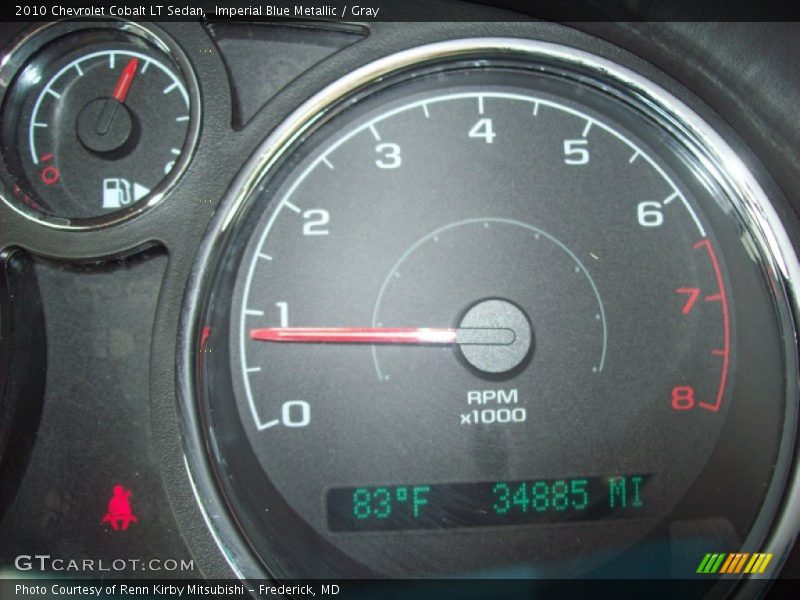 Imperial Blue Metallic / Gray 2010 Chevrolet Cobalt LT Sedan