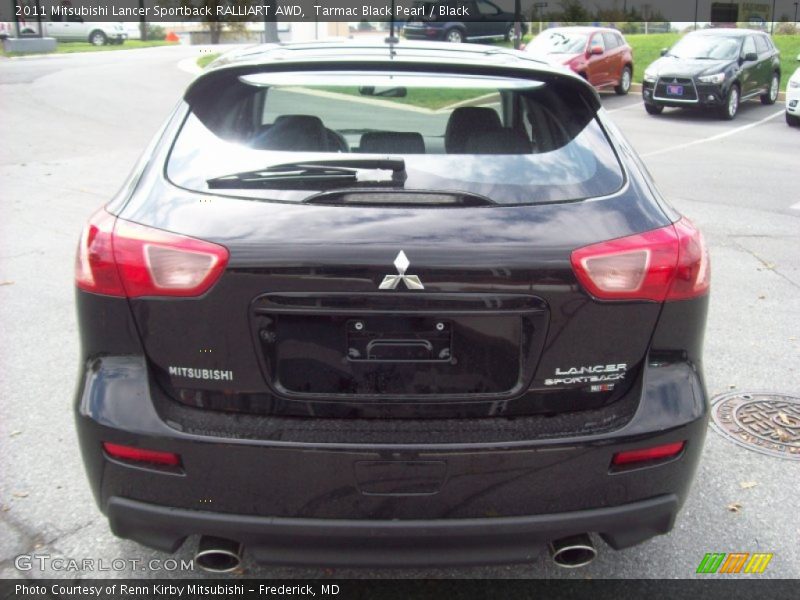 Tarmac Black Pearl / Black 2011 Mitsubishi Lancer Sportback RALLIART AWD