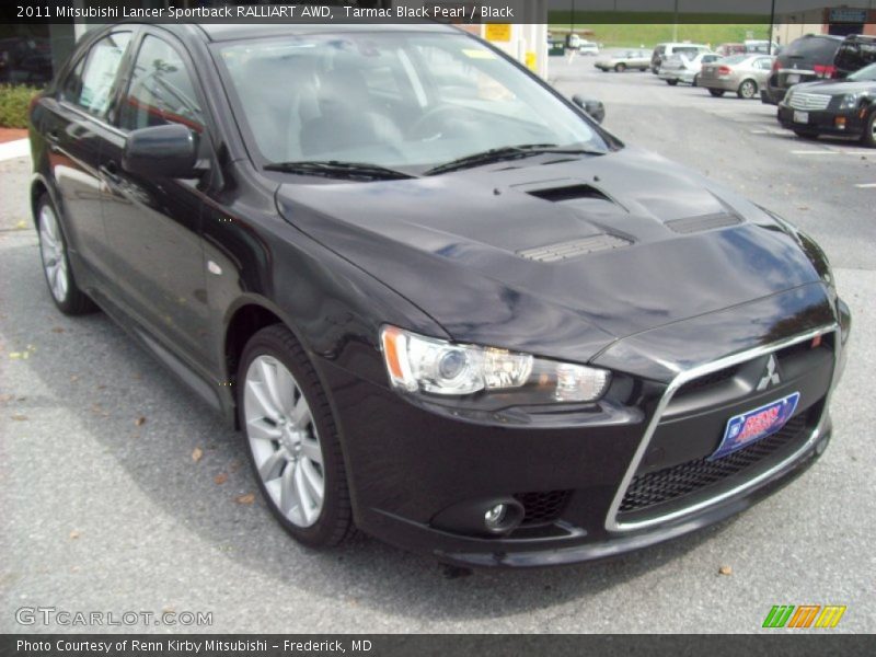 Tarmac Black Pearl / Black 2011 Mitsubishi Lancer Sportback RALLIART AWD