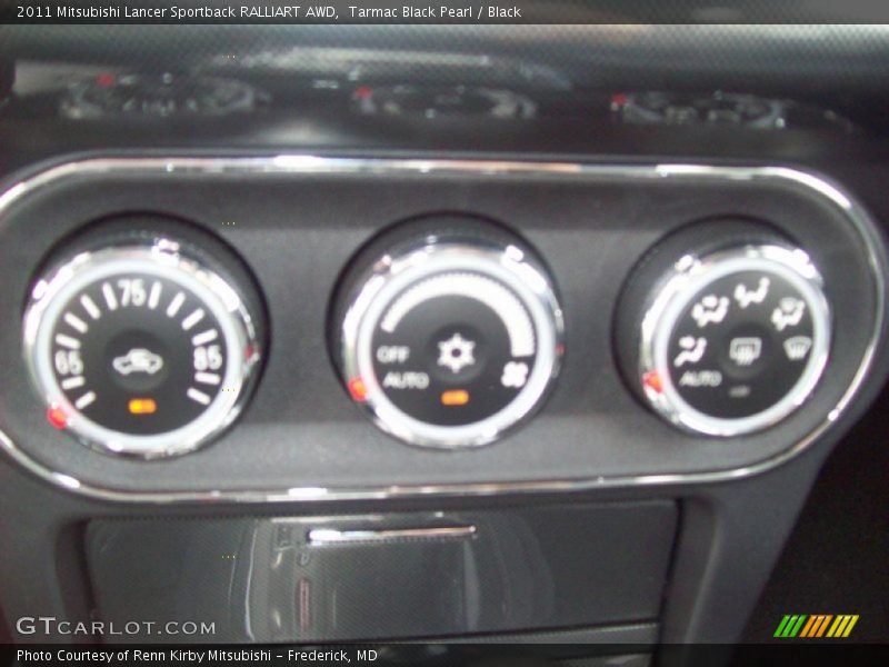 Tarmac Black Pearl / Black 2011 Mitsubishi Lancer Sportback RALLIART AWD