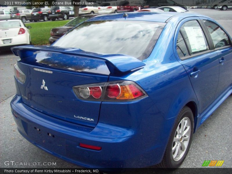 Octane Blue Pearl / Black 2011 Mitsubishi Lancer ES