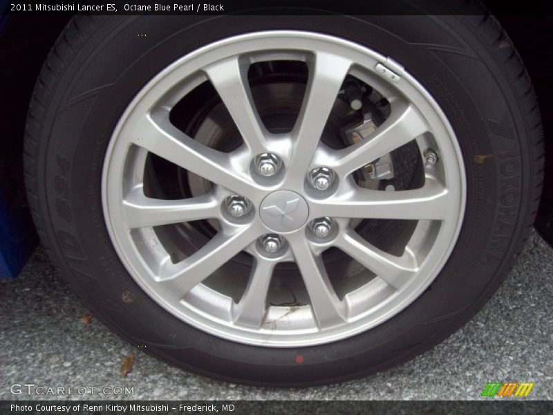 Octane Blue Pearl / Black 2011 Mitsubishi Lancer ES