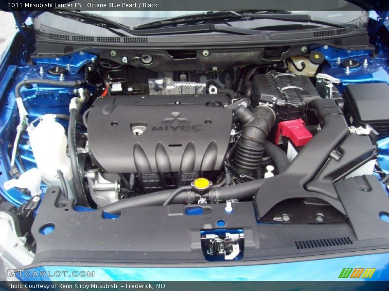 Octane Blue Pearl / Black 2011 Mitsubishi Lancer ES