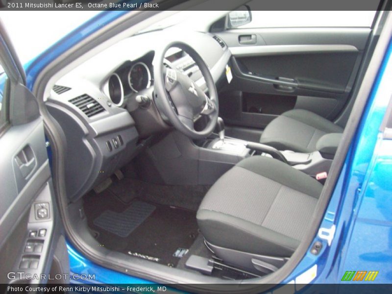 Octane Blue Pearl / Black 2011 Mitsubishi Lancer ES