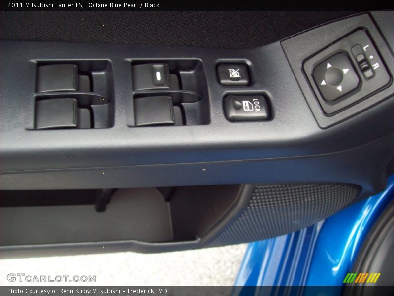 Octane Blue Pearl / Black 2011 Mitsubishi Lancer ES