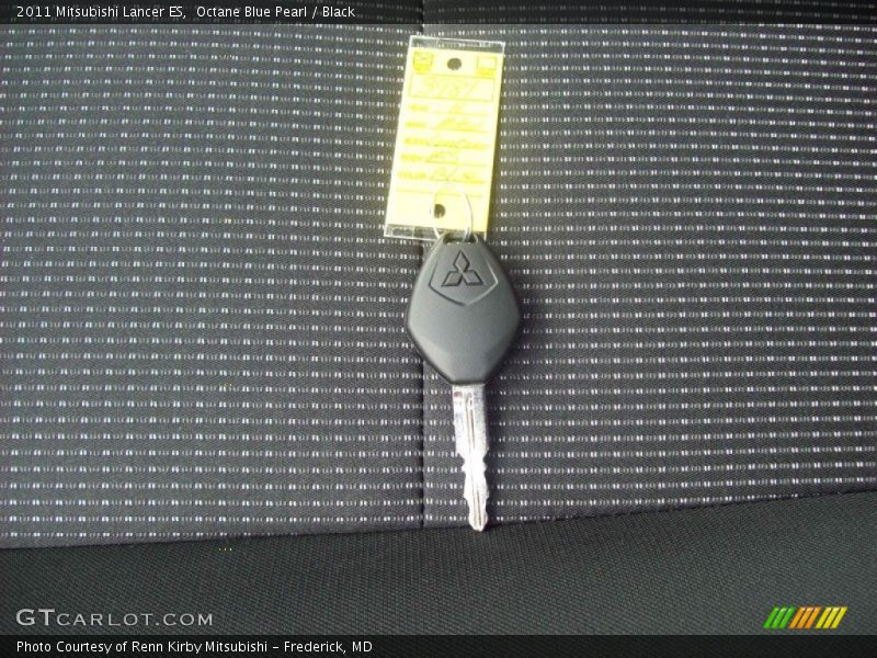 Octane Blue Pearl / Black 2011 Mitsubishi Lancer ES