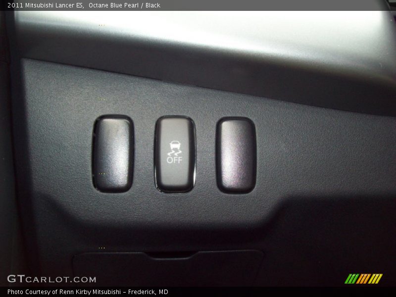 Octane Blue Pearl / Black 2011 Mitsubishi Lancer ES