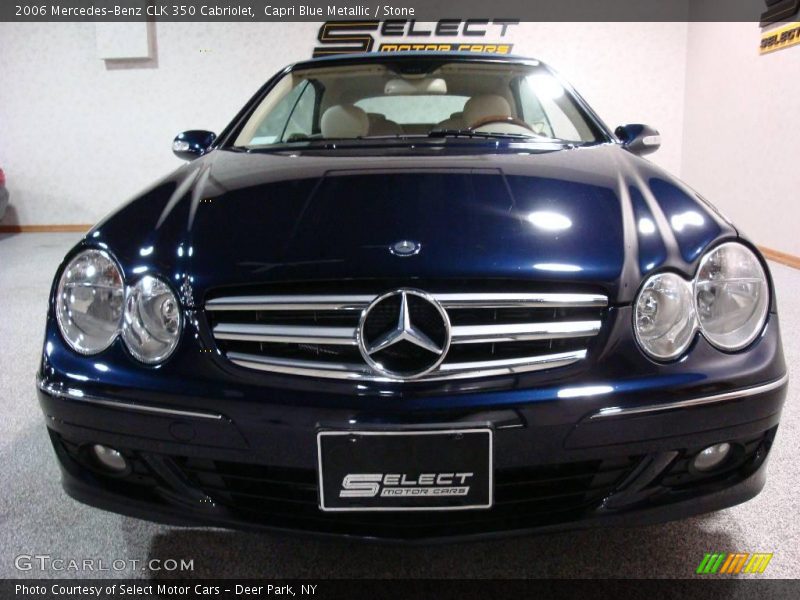 Capri Blue Metallic / Stone 2006 Mercedes-Benz CLK 350 Cabriolet