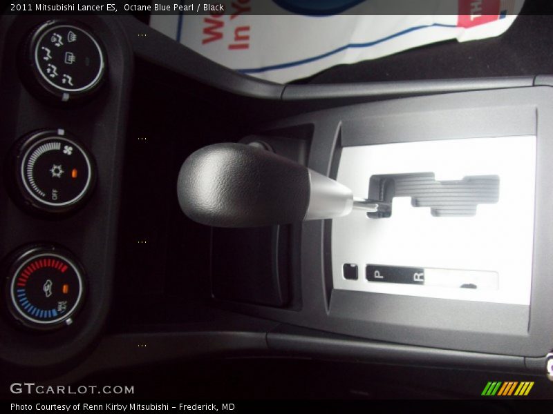 Octane Blue Pearl / Black 2011 Mitsubishi Lancer ES