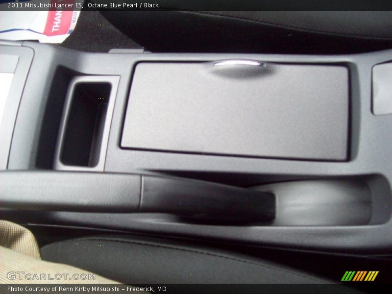 Octane Blue Pearl / Black 2011 Mitsubishi Lancer ES