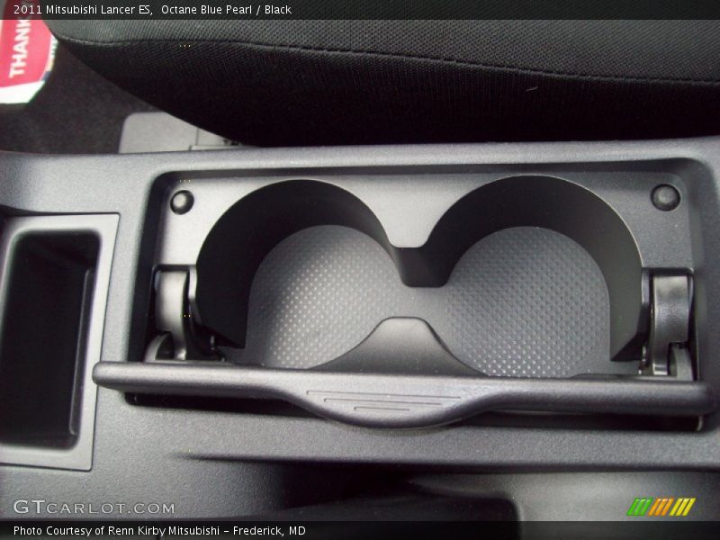 Octane Blue Pearl / Black 2011 Mitsubishi Lancer ES