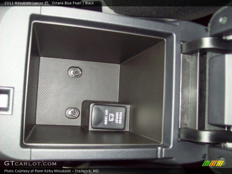 Octane Blue Pearl / Black 2011 Mitsubishi Lancer ES