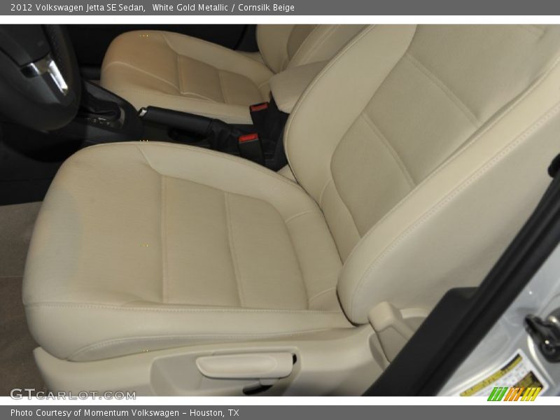 White Gold Metallic / Cornsilk Beige 2012 Volkswagen Jetta SE Sedan