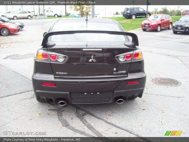 Phantom Black Pearl / Black 2011 Mitsubishi Lancer Evolution GSR