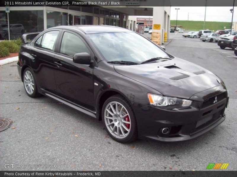 Front 3/4 View of 2011 Lancer Evolution GSR