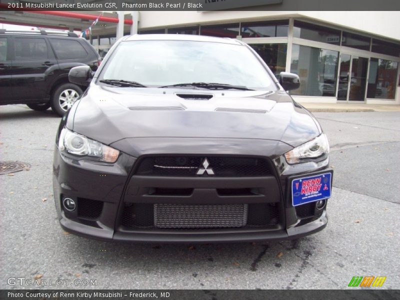 Phantom Black Pearl / Black 2011 Mitsubishi Lancer Evolution GSR