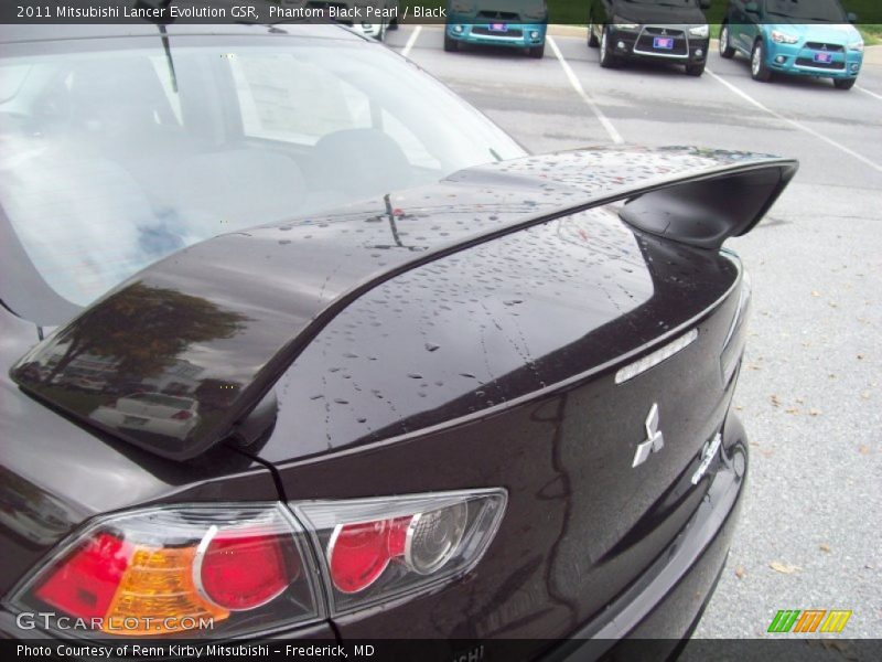 Phantom Black Pearl / Black 2011 Mitsubishi Lancer Evolution GSR