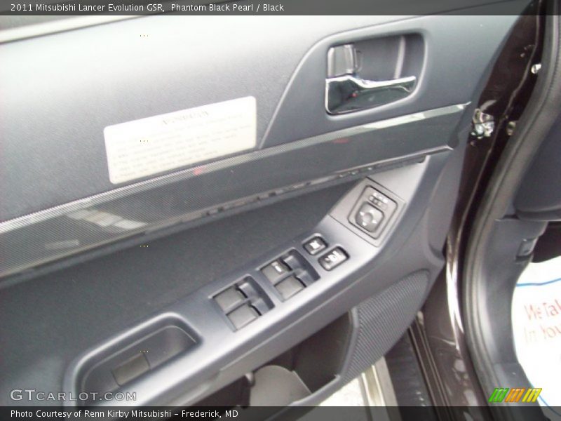 Phantom Black Pearl / Black 2011 Mitsubishi Lancer Evolution GSR