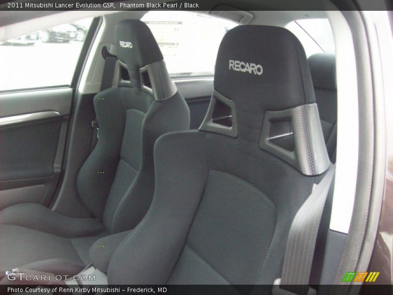  2011 Lancer Evolution GSR Black Interior