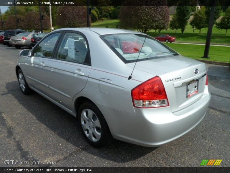 Silver / Gray 2008 Kia Spectra EX Sedan