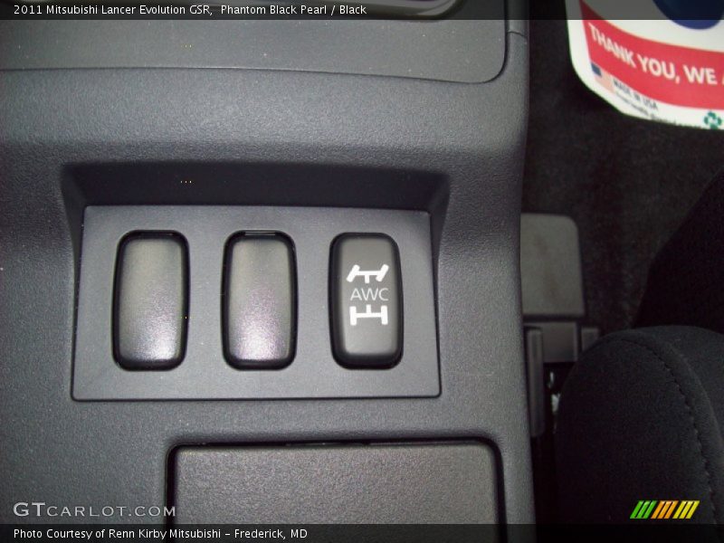 Controls of 2011 Lancer Evolution GSR