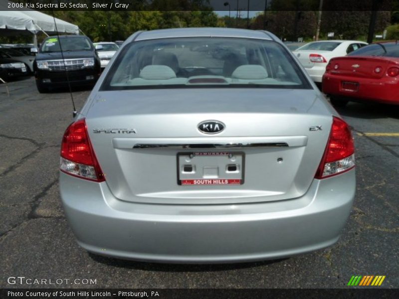 Silver / Gray 2008 Kia Spectra EX Sedan