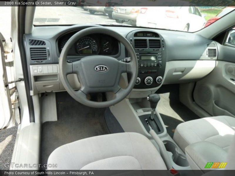 Silver / Gray 2008 Kia Spectra EX Sedan