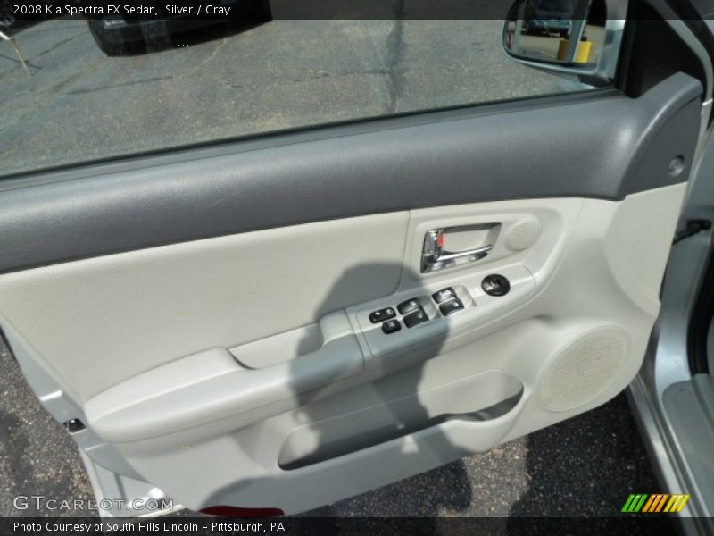 Silver / Gray 2008 Kia Spectra EX Sedan