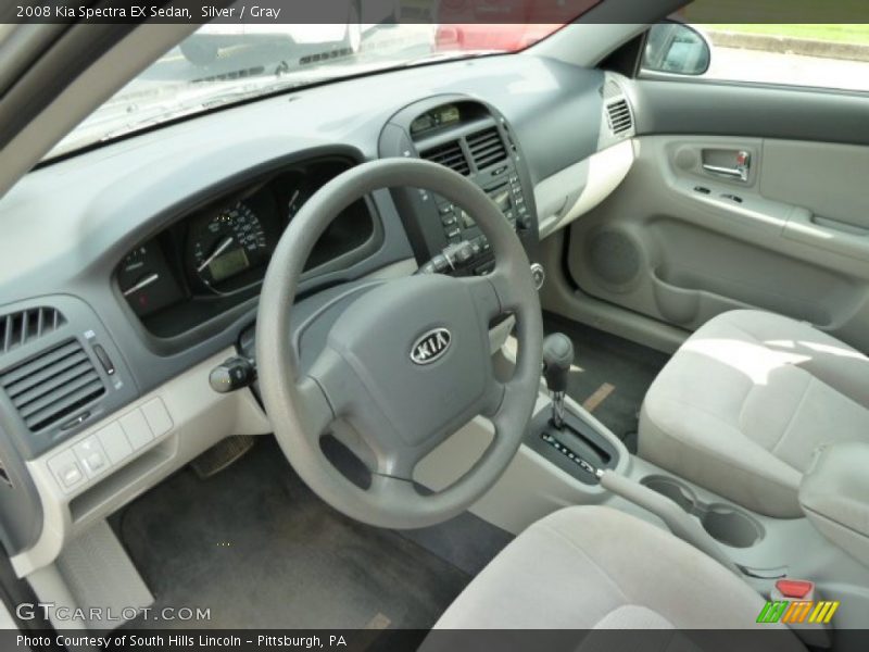 Silver / Gray 2008 Kia Spectra EX Sedan