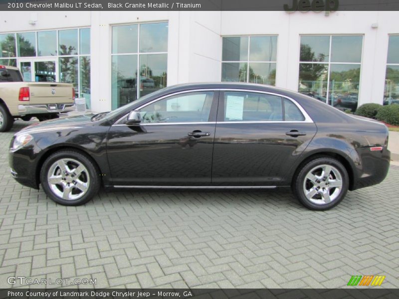 Black Granite Metallic / Titanium 2010 Chevrolet Malibu LT Sedan