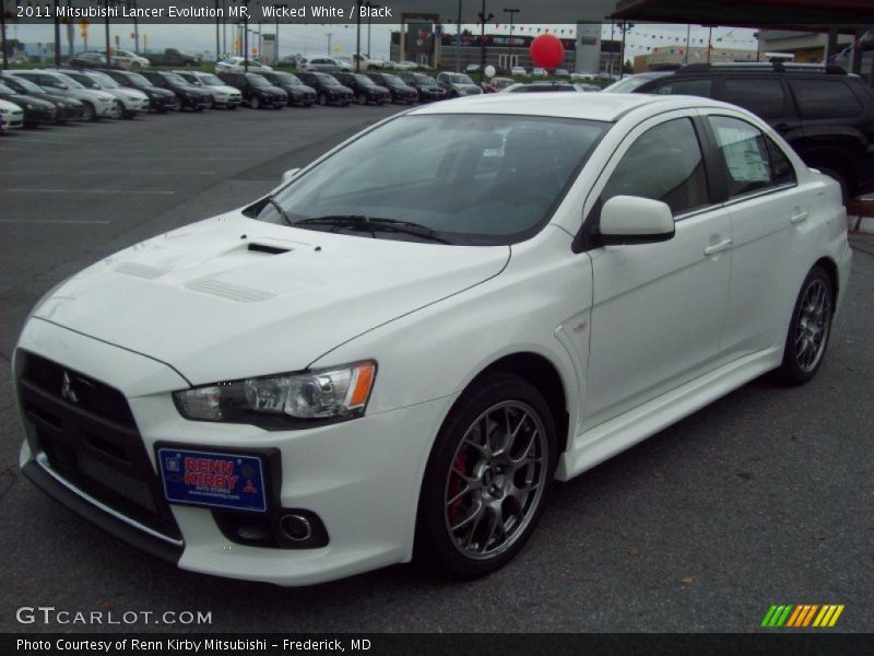 Wicked White / Black 2011 Mitsubishi Lancer Evolution MR