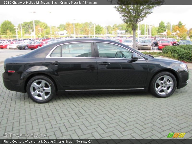 Black Granite Metallic / Titanium 2010 Chevrolet Malibu LT Sedan