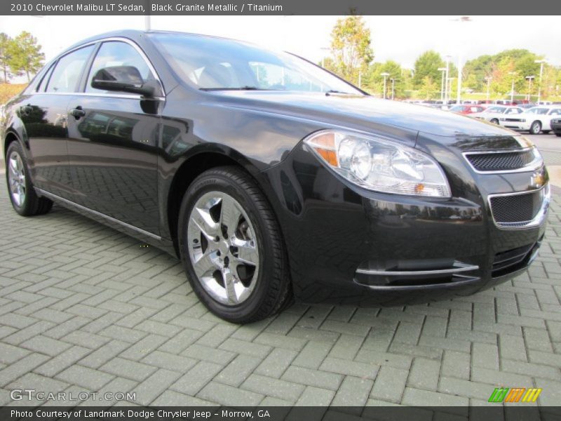 Black Granite Metallic / Titanium 2010 Chevrolet Malibu LT Sedan