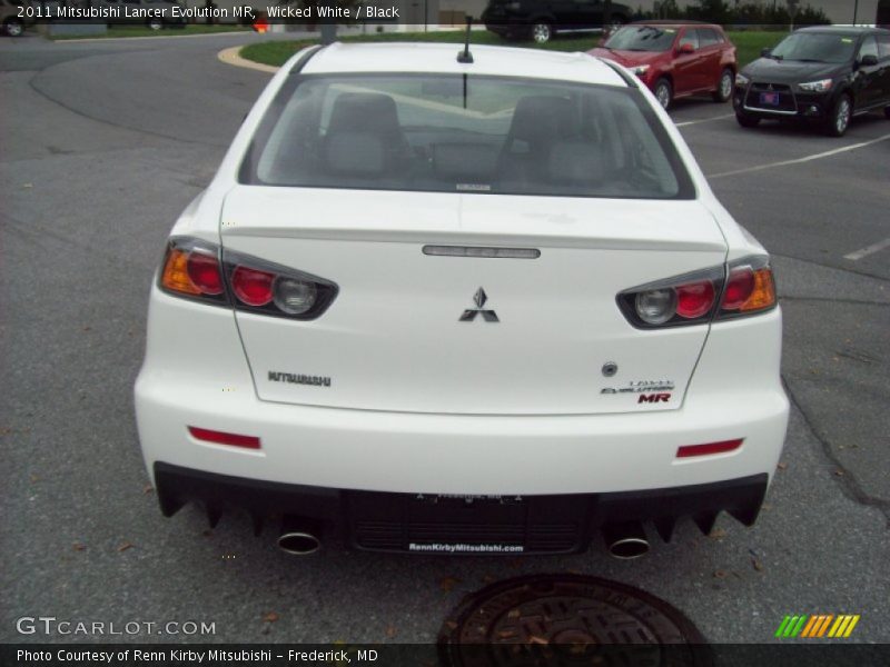 Wicked White / Black 2011 Mitsubishi Lancer Evolution MR