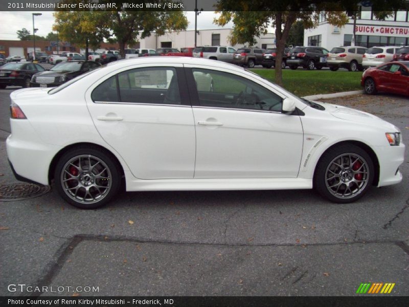 Wicked White / Black 2011 Mitsubishi Lancer Evolution MR