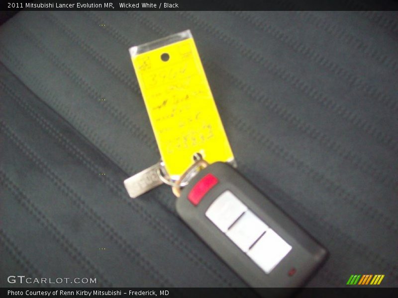 Keys of 2011 Lancer Evolution MR