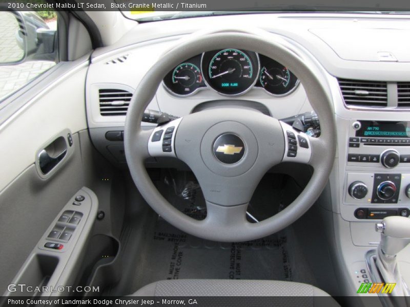 Black Granite Metallic / Titanium 2010 Chevrolet Malibu LT Sedan