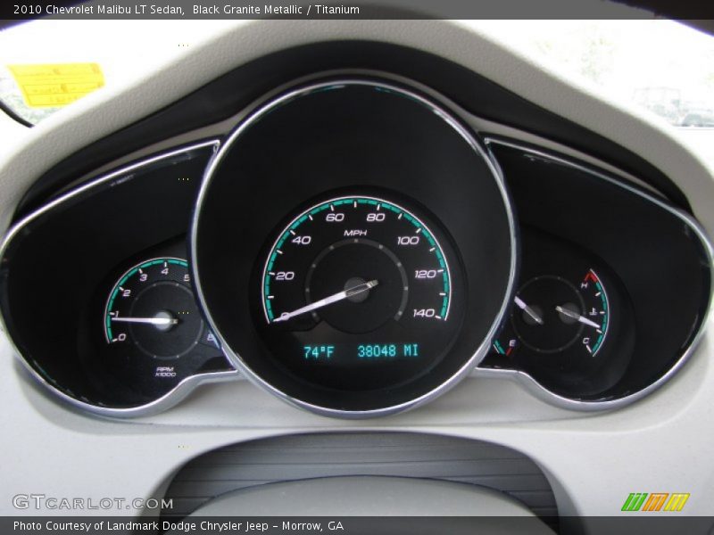 Black Granite Metallic / Titanium 2010 Chevrolet Malibu LT Sedan