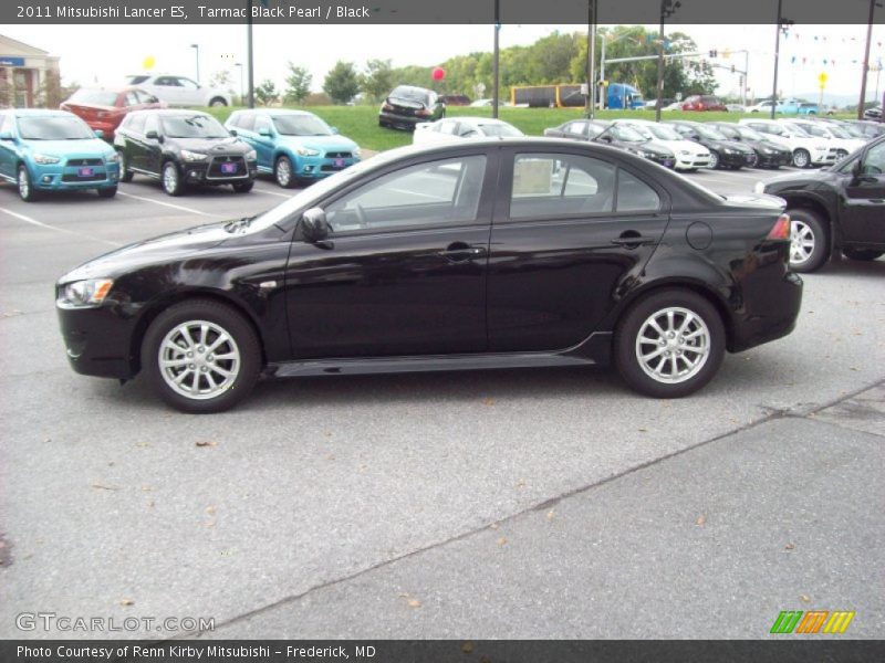 Tarmac Black Pearl / Black 2011 Mitsubishi Lancer ES