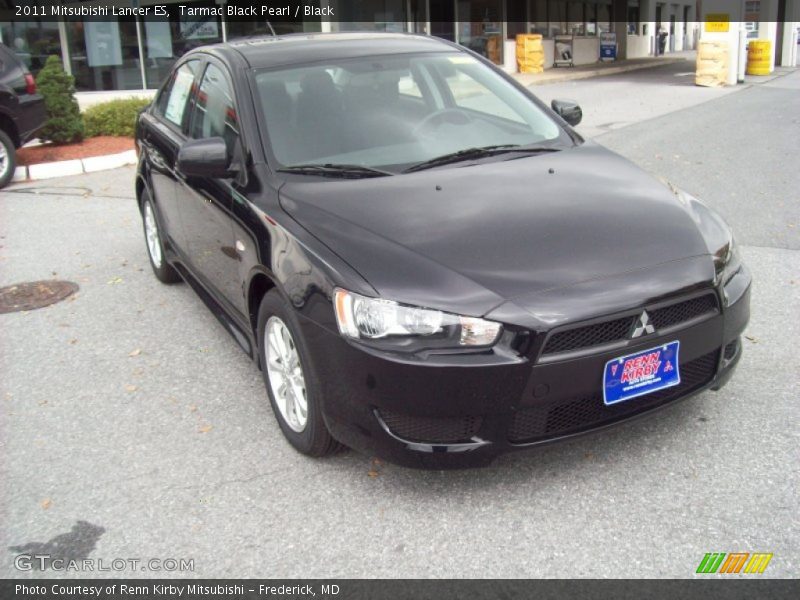 Tarmac Black Pearl / Black 2011 Mitsubishi Lancer ES