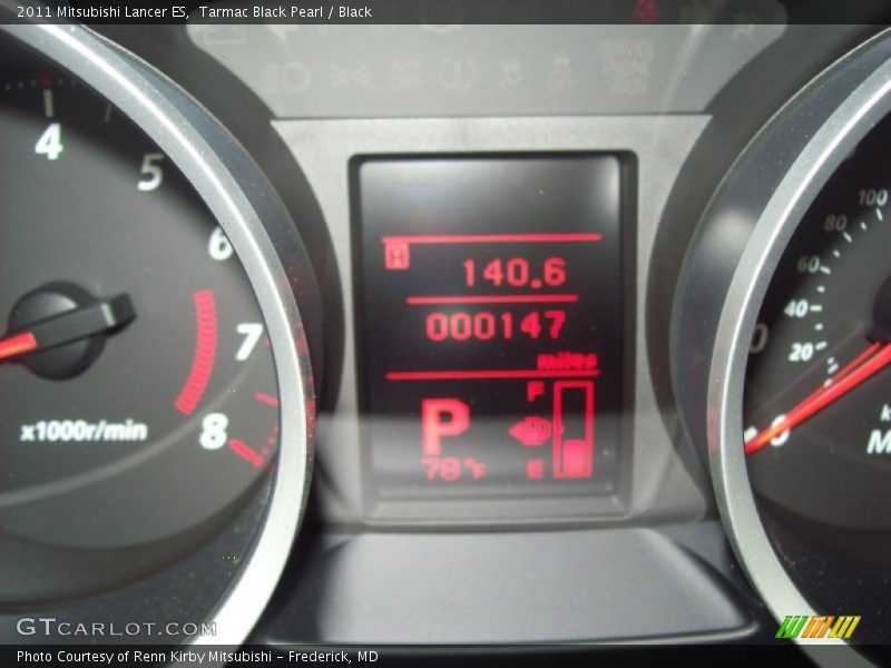 Tarmac Black Pearl / Black 2011 Mitsubishi Lancer ES
