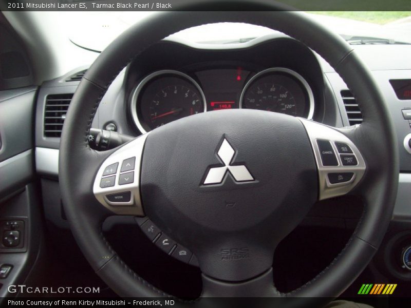 Tarmac Black Pearl / Black 2011 Mitsubishi Lancer ES