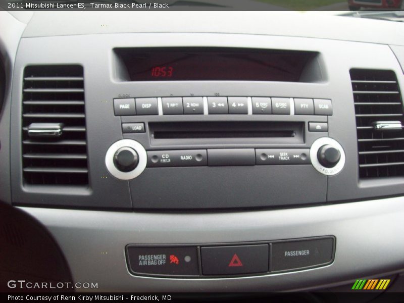 Tarmac Black Pearl / Black 2011 Mitsubishi Lancer ES