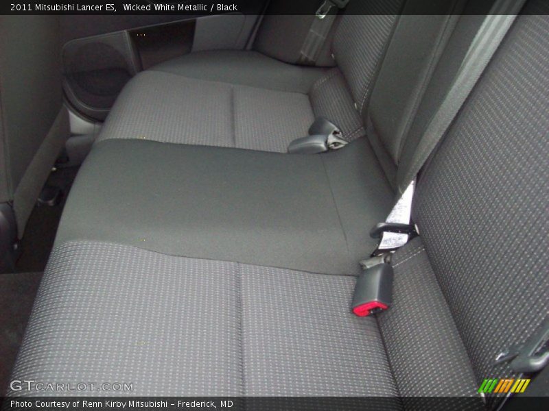 Wicked White Metallic / Black 2011 Mitsubishi Lancer ES