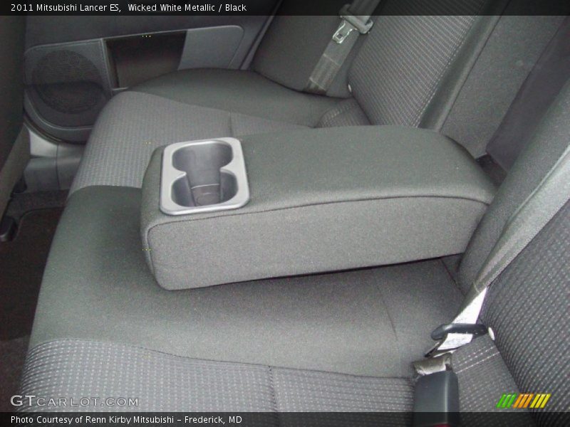 Wicked White Metallic / Black 2011 Mitsubishi Lancer ES