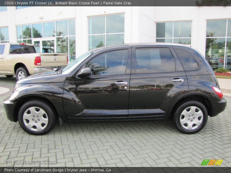 Brilliant Black Crystal Pearl / Pastel Slate Gray 2009 Chrysler PT Cruiser LX
