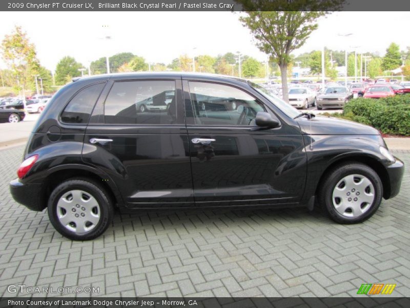Brilliant Black Crystal Pearl / Pastel Slate Gray 2009 Chrysler PT Cruiser LX
