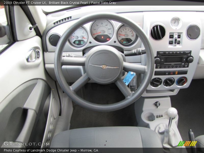 Brilliant Black Crystal Pearl / Pastel Slate Gray 2009 Chrysler PT Cruiser LX